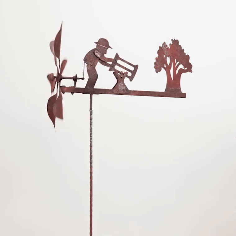 Load image into Gallery viewer, MARTHA'S VINEYARD Wind Spinner Lumberjack - Rust