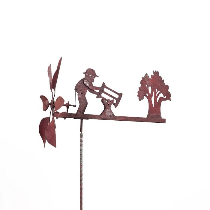 Load image into Gallery viewer, MARTHA'S VINEYARD Wind Spinner Lumberjack - Rust
