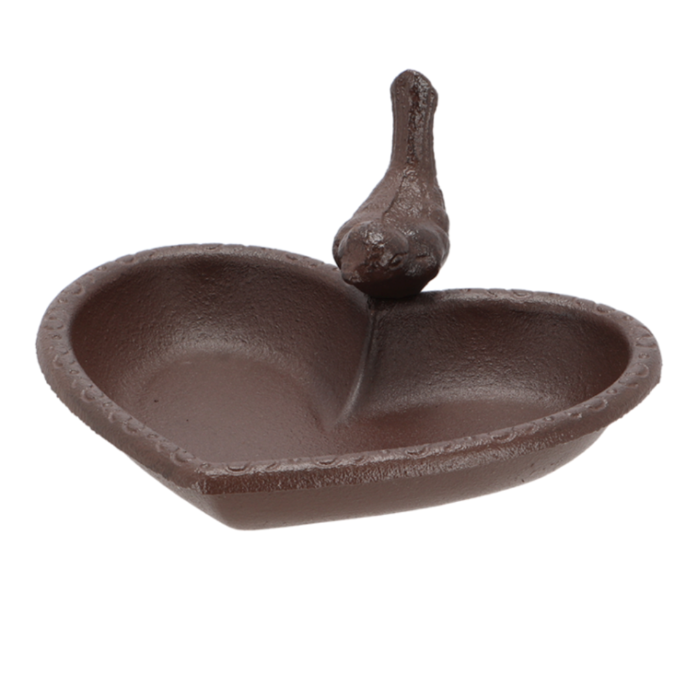 Load image into Gallery viewer, ESSCHERT DESIGN Cast Iron Bird Bath - Heart