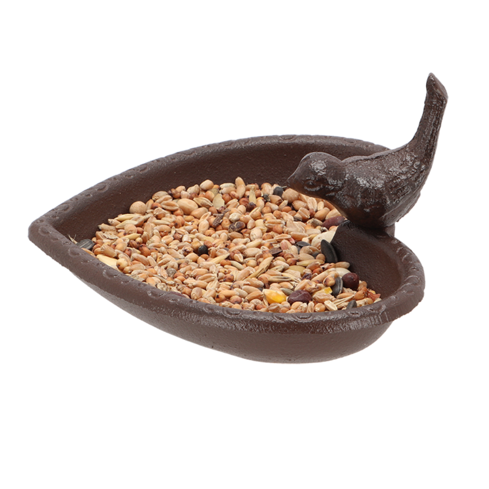 Load image into Gallery viewer, ESSCHERT DESIGN Cast Iron Bird Bath - Heart