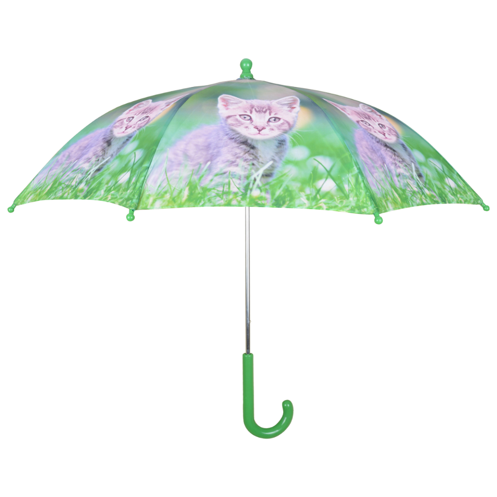 Load image into Gallery viewer, ESSCHERT DESIGN Children's 'Puppies & Kittens' Umbrella - Grey Kitten