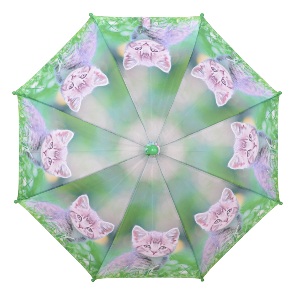 Load image into Gallery viewer, ESSCHERT DESIGN Children's 'Puppies & Kittens' Umbrella - Grey Kitten