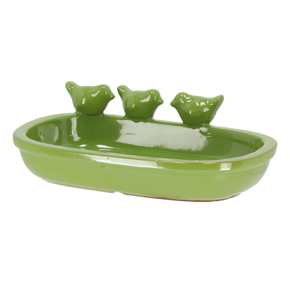 Load image into Gallery viewer, ESSCHERT DESIGN 'Nature Shades' Bird Bath - Green