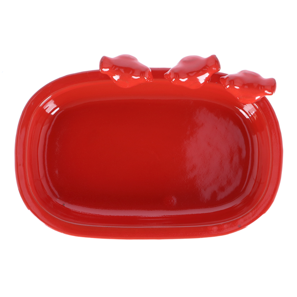 Load image into Gallery viewer, ESSCHERT DESIGN 'Nature Shades' Bird Bath - Red