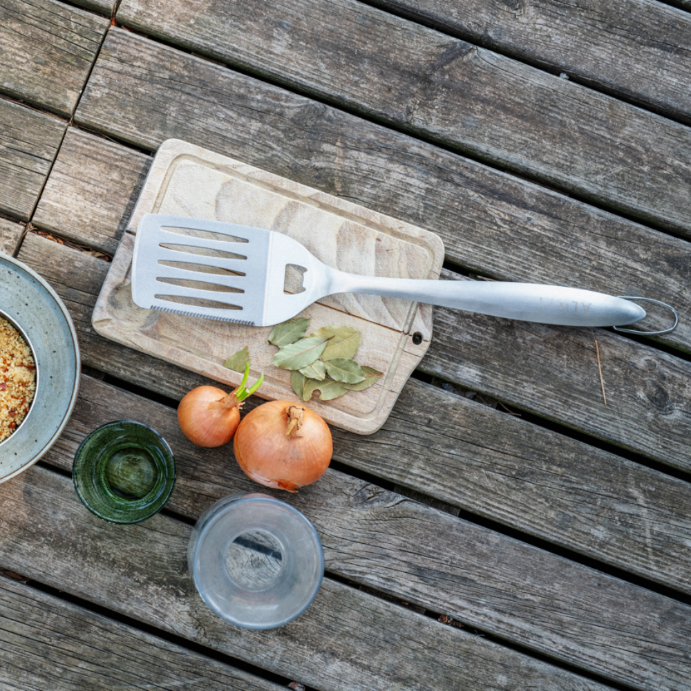 Load image into Gallery viewer, ALUVY SAM Original Low Brazier with Cover & BBQ Tool Set - Reseda