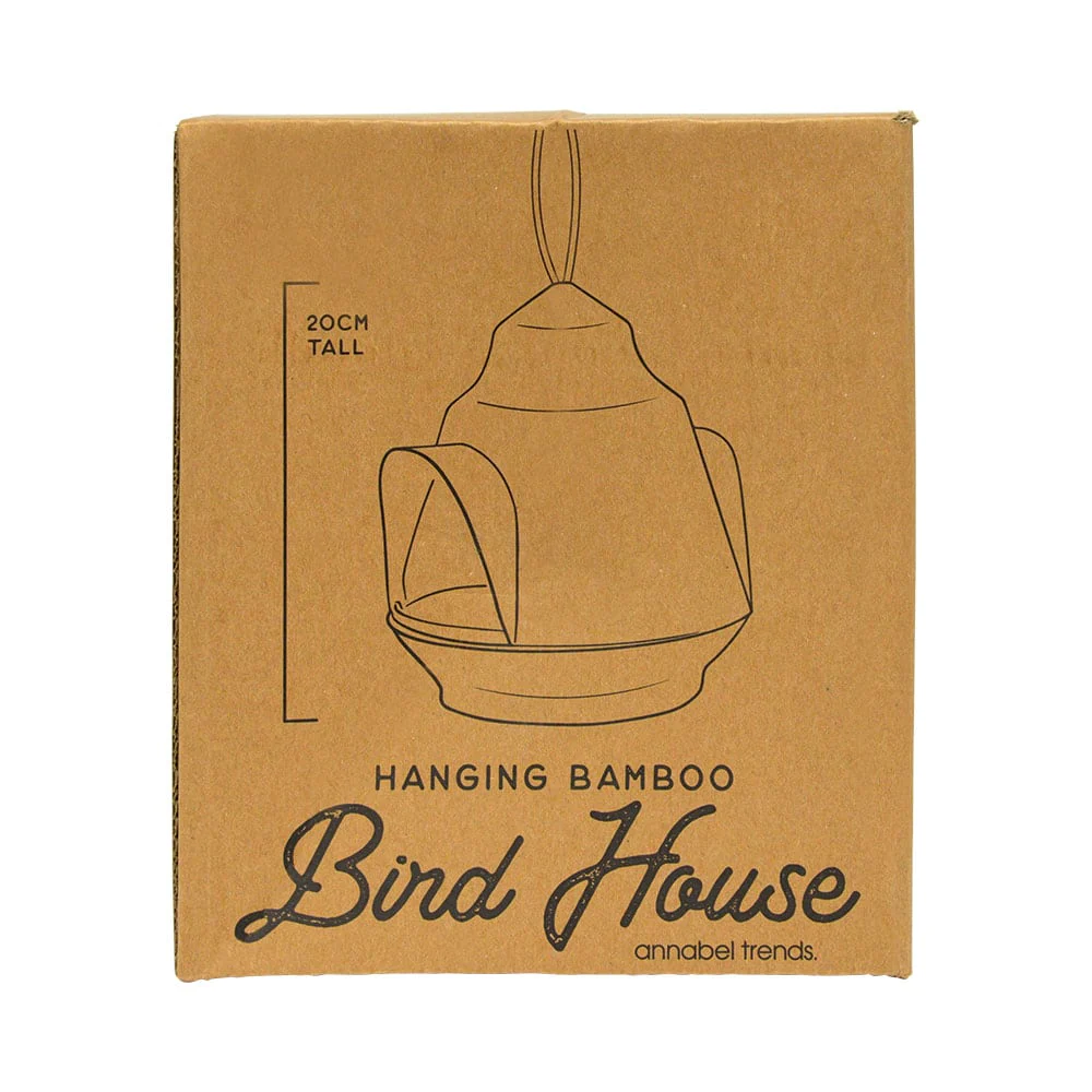 Load image into Gallery viewer, ANNABEL TRENDS Bamboo Bird House - Pink & Cream