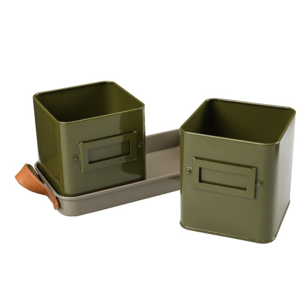 Load image into Gallery viewer, BURGON & BALL Herb Pots - Olive