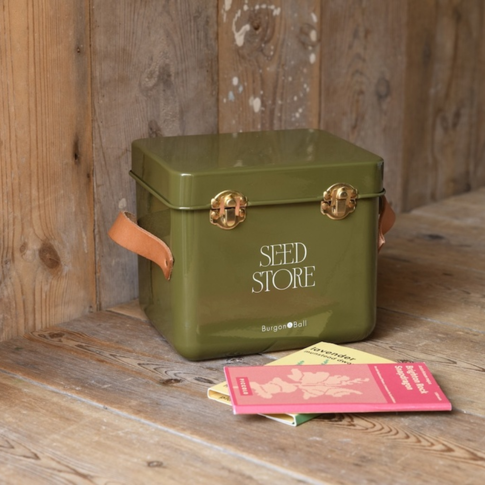 Load image into Gallery viewer, BURGON & BALL Mini Seed Store - Olive