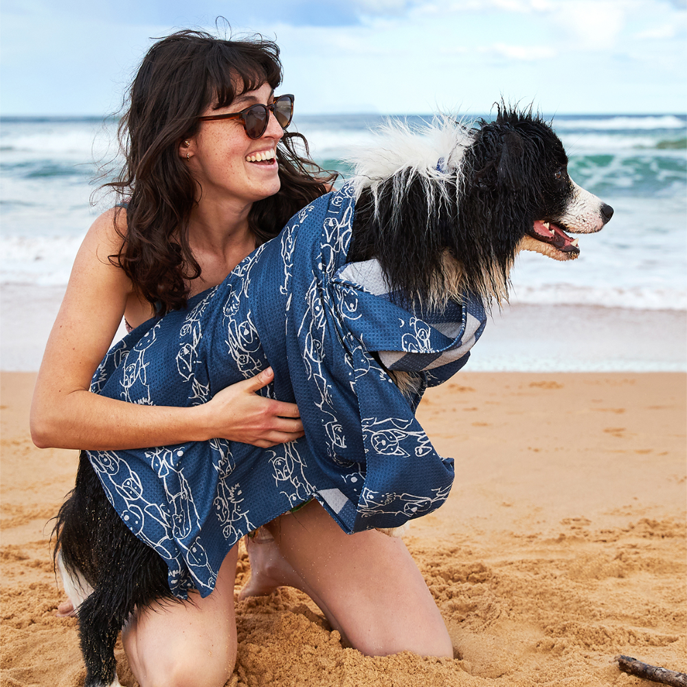 Load image into Gallery viewer, DOCK & BAY Dog Towel Large 100% Recycled - Puppy Party