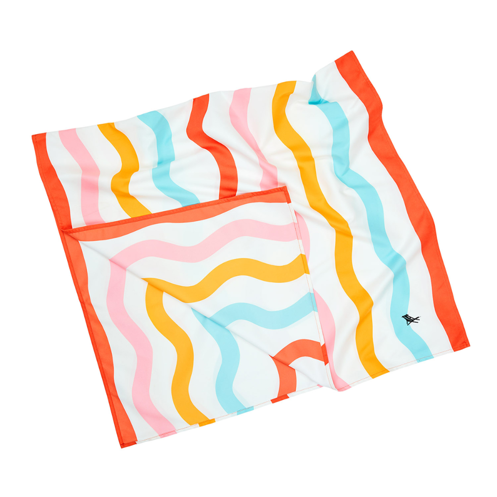 Load image into Gallery viewer, DOCK & BAY Quick-dry Beach Towel 100% Recycled Kids Collection - Squiggly Face