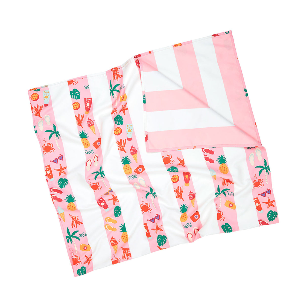 Load image into Gallery viewer, DOCK & BAY Quick-dry Beach Towel 100% Recycled Kids Collection - Vacay Vibes