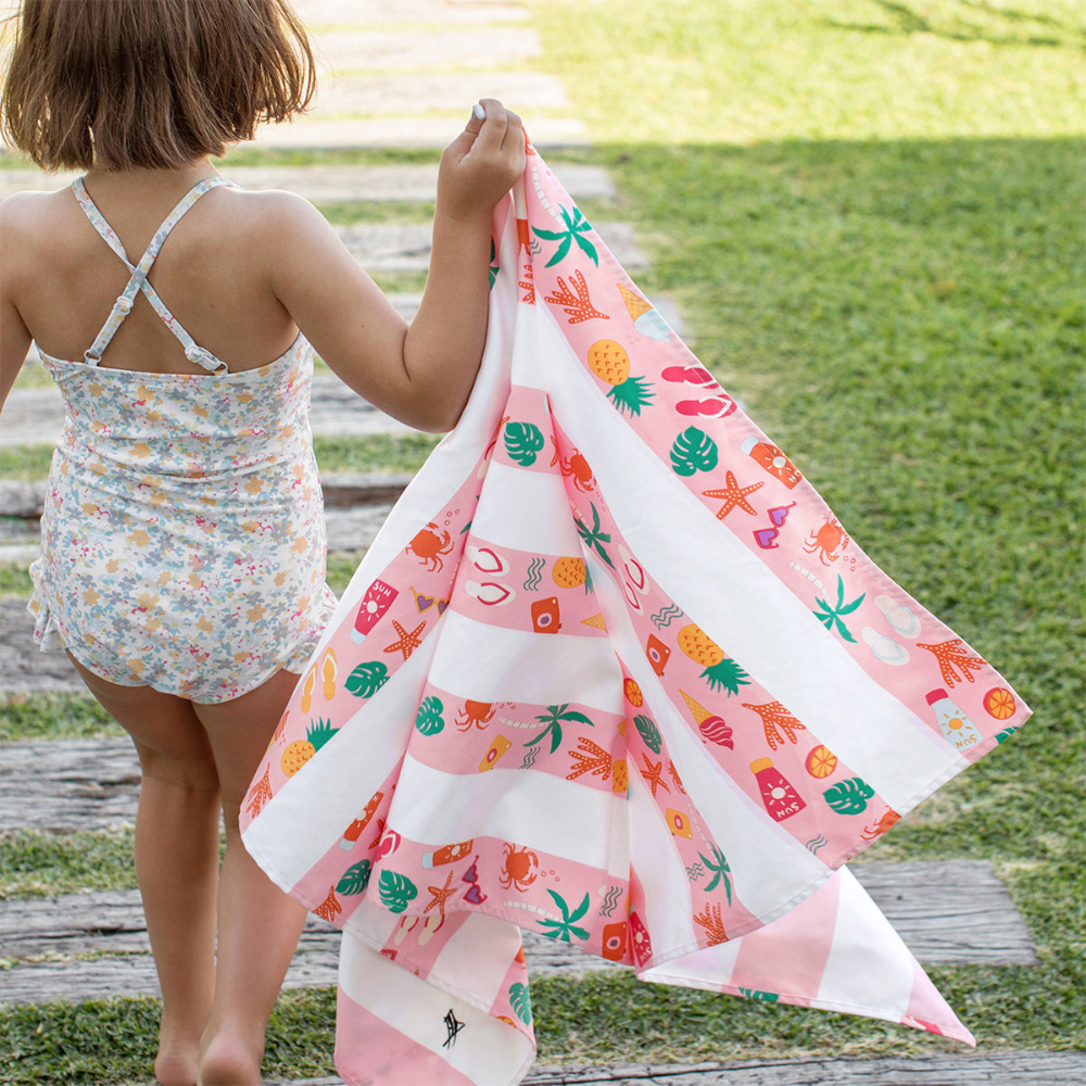 Load image into Gallery viewer, DOCK & BAY Quick-dry Beach Towel 100% Recycled Kids Collection - Vacay Vibes