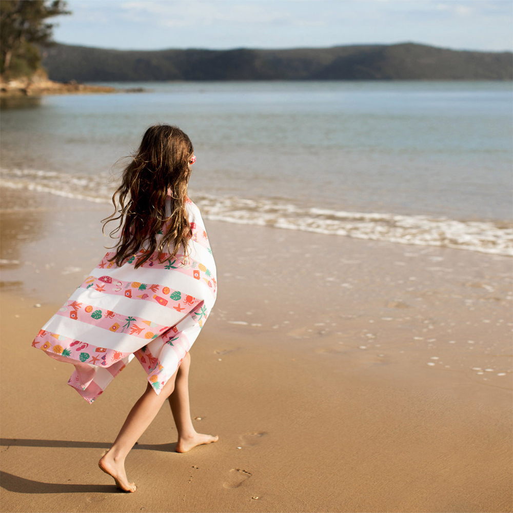 Load image into Gallery viewer, DOCK & BAY Quick-dry Beach Towel 100% Recycled Kids Collection - Vacay Vibes