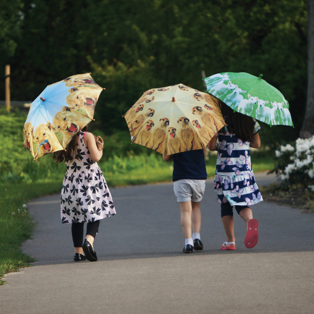 Load image into Gallery viewer, ESSCHERT DESIGN Children's 'Out of Africa' Umbrella - Meerkat