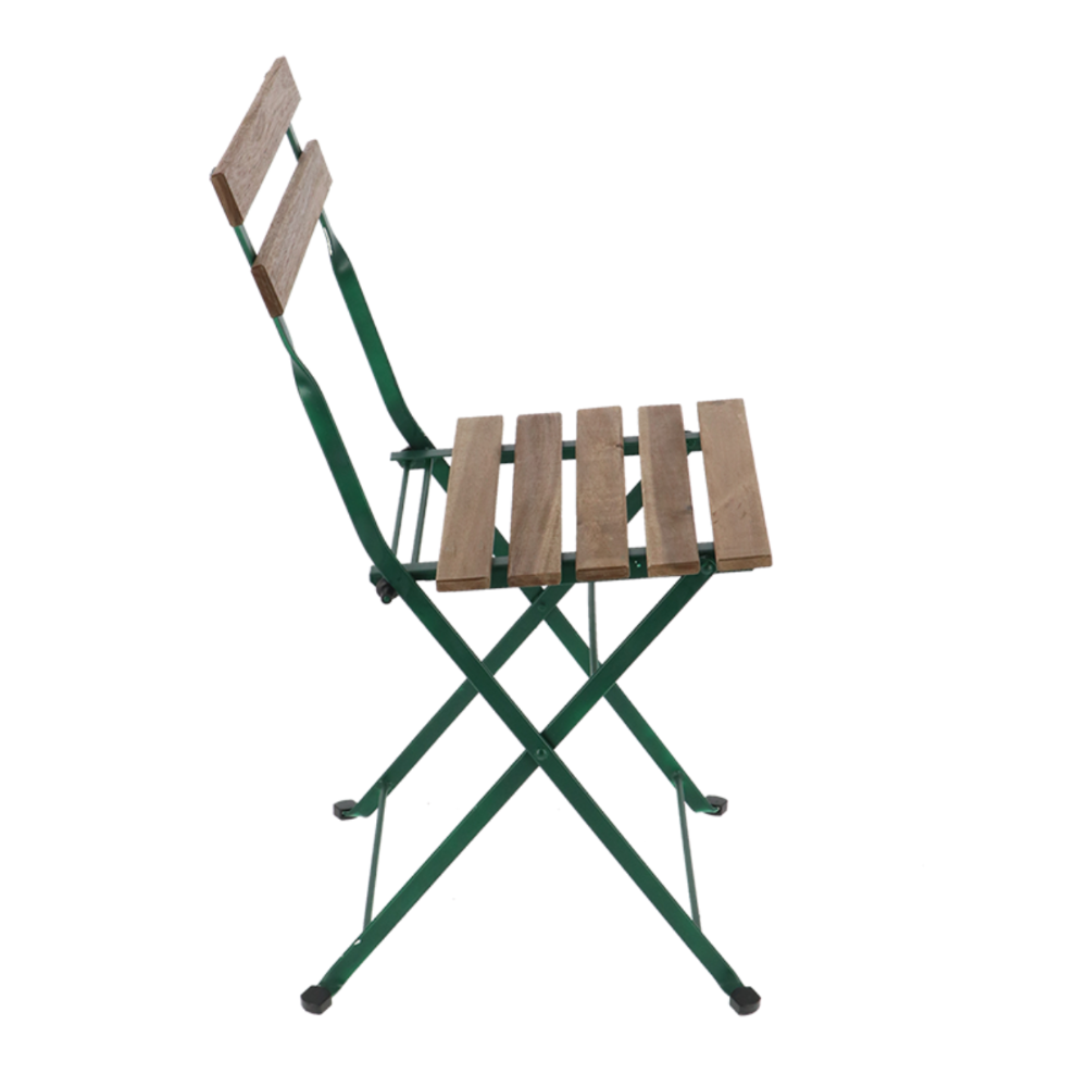 Load image into Gallery viewer, ESSCHERT DESIGN Green & Wood Bistro Chair