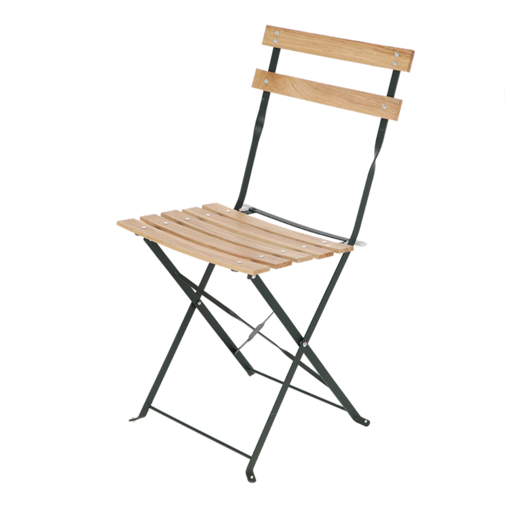 Load image into Gallery viewer, ESSCHERT DESIGN Green & Wood Bistro Chair