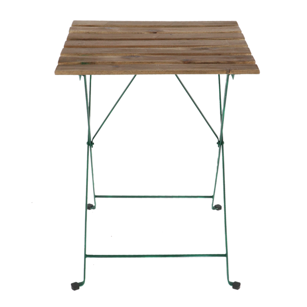 Load image into Gallery viewer, ESSCHERT DESIGN Green & Wood Bistro Table