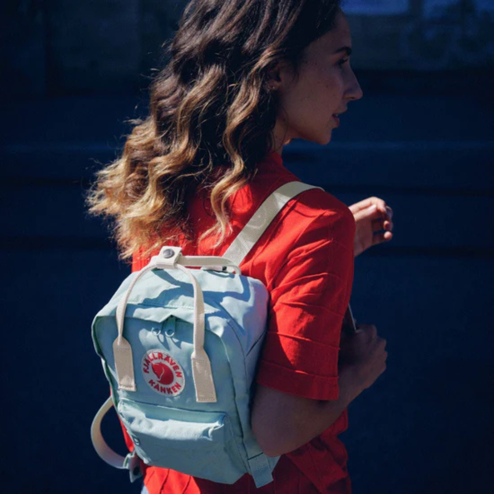 Load image into Gallery viewer, FJALLRAVEN Kanken Rainbow Mini Backpack - Cobalt Blue