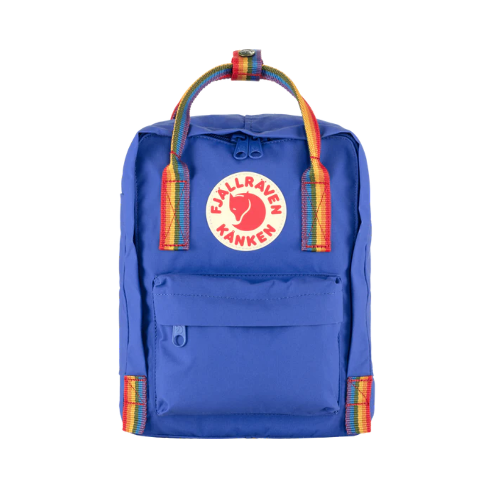 Load image into Gallery viewer, FJALLRAVEN Kanken Rainbow Mini Backpack - Cobalt Blue