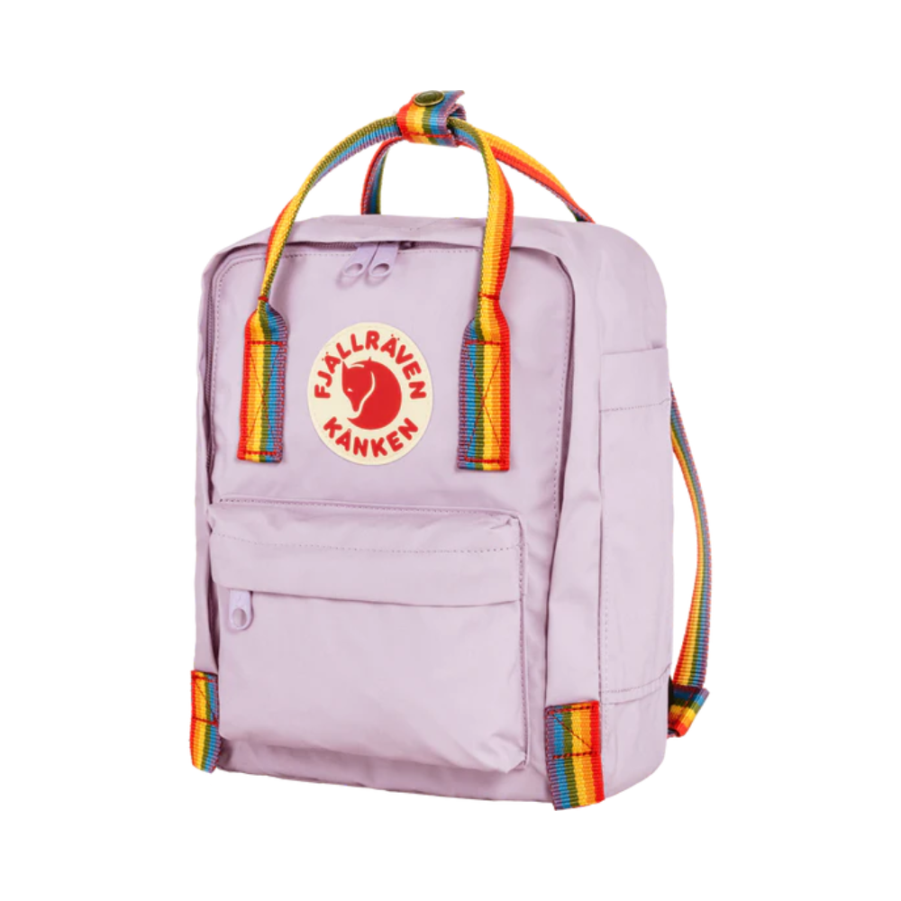 Load image into Gallery viewer, FJALLRAVEN Kanken Rainbow Mini Backpack - Pastel Lavender