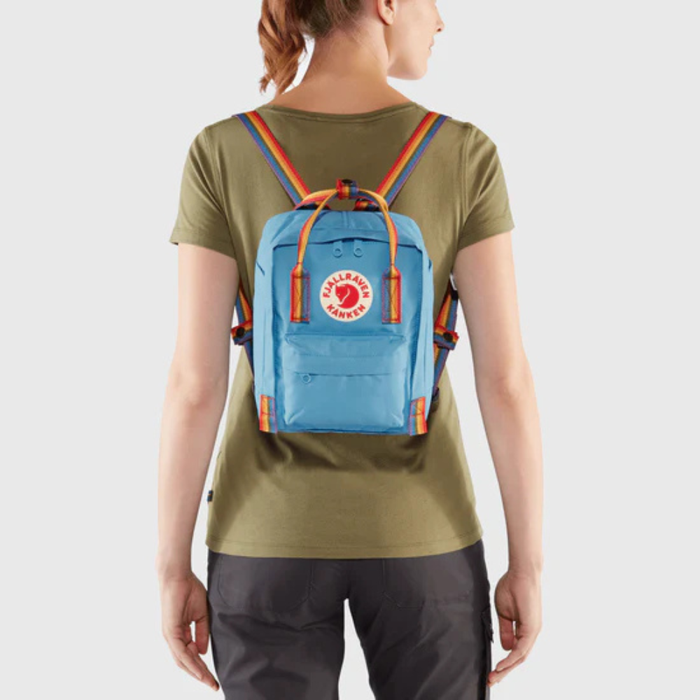 Load image into Gallery viewer, FJALLRAVEN Kanken Rainbow Mini Backpack - Pastel Lavender