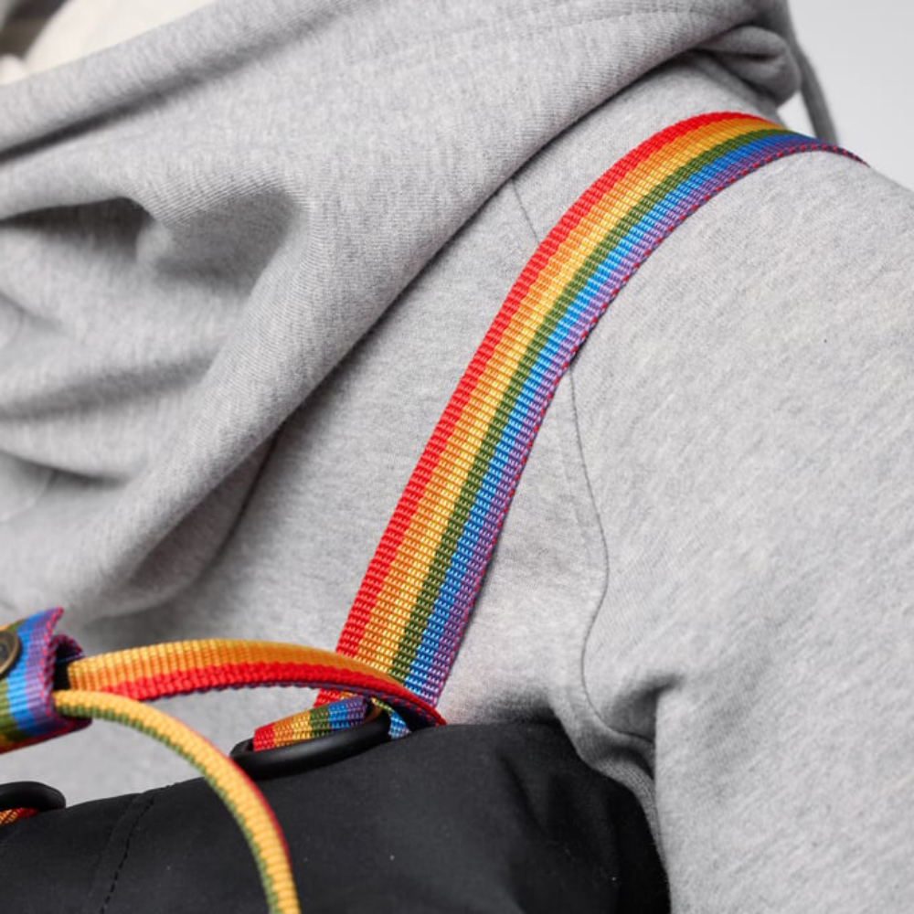 Load image into Gallery viewer, FJALLRAVEN Kanken Rainbow Mini Backpack - Black