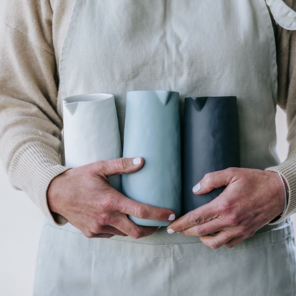 Load image into Gallery viewer, FLAX Ceramic Jug 19cm - Duck Egg Blue