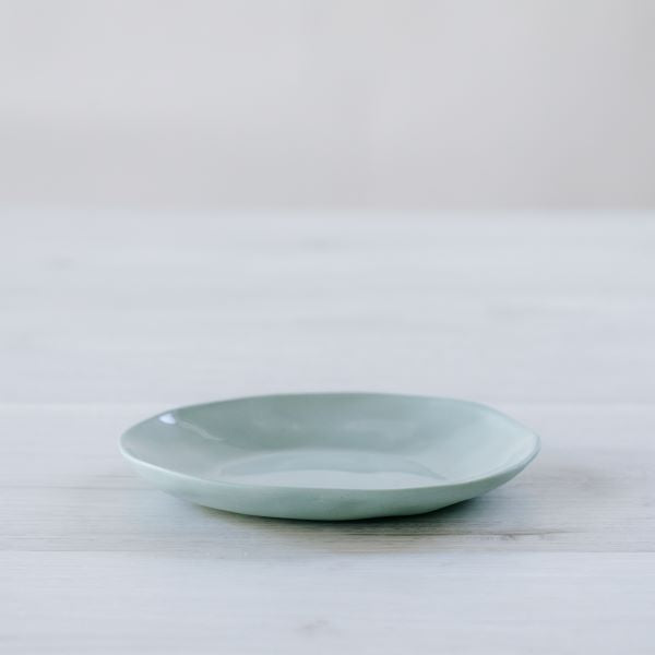 Load image into Gallery viewer, FLAX Saucer / Snack Plate 13cm - Duck Egg