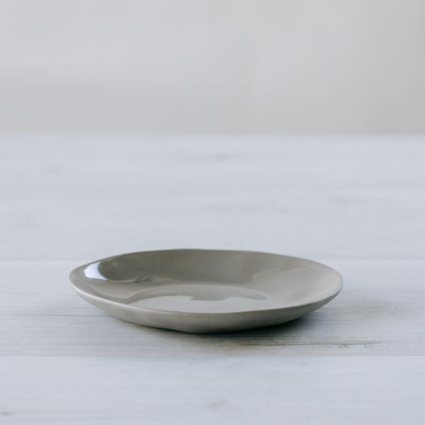Load image into Gallery viewer, FLAX Saucer / Snack Plate 13cm - Grey