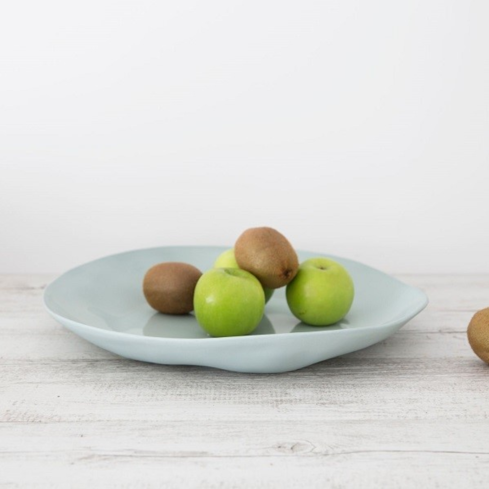 Load image into Gallery viewer, FLAX Serving Platter Round 35cm - Duck Egg Blue