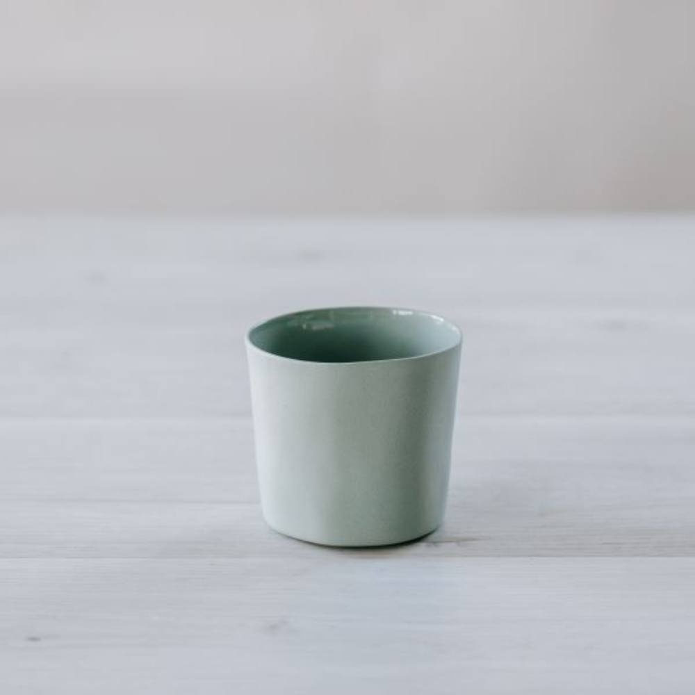 Load image into Gallery viewer, FLAX Round Cup 8cm  - Duck Egg Blue