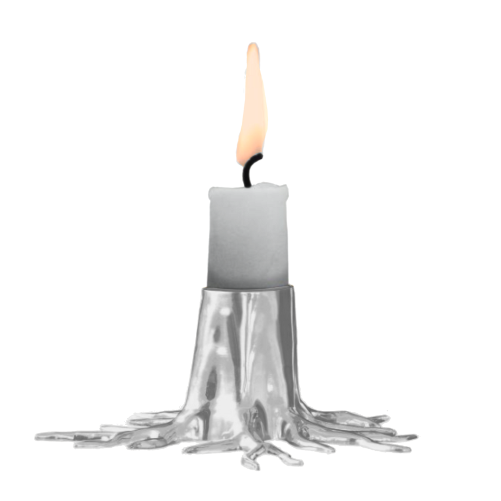 Load image into Gallery viewer, GARDEN GLORY Candle Holder "Mini Root" - Silver