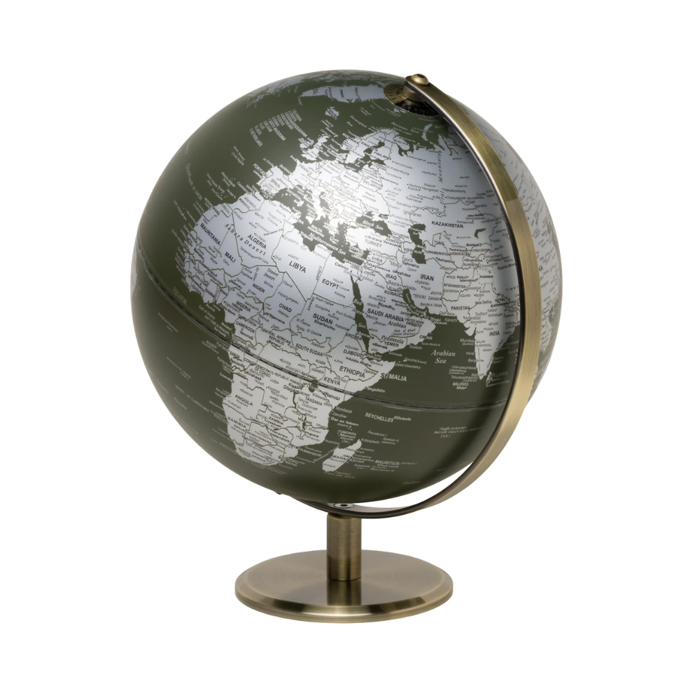 Load image into Gallery viewer, GENTLEMENS HARDWARE 10" World Globe Light - Green