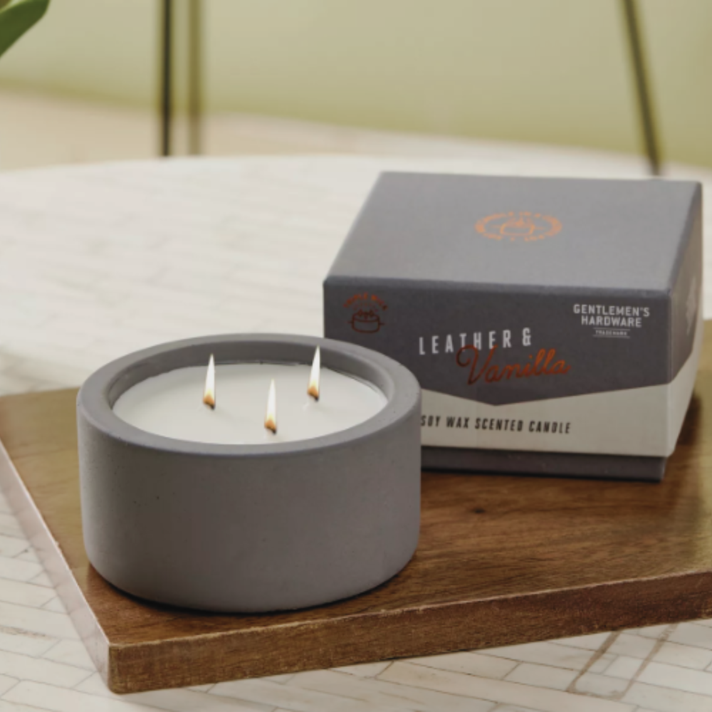 Load image into Gallery viewer, GENTLEMENS HARDWARE Soy Wax Candle - Leather & Vanilla