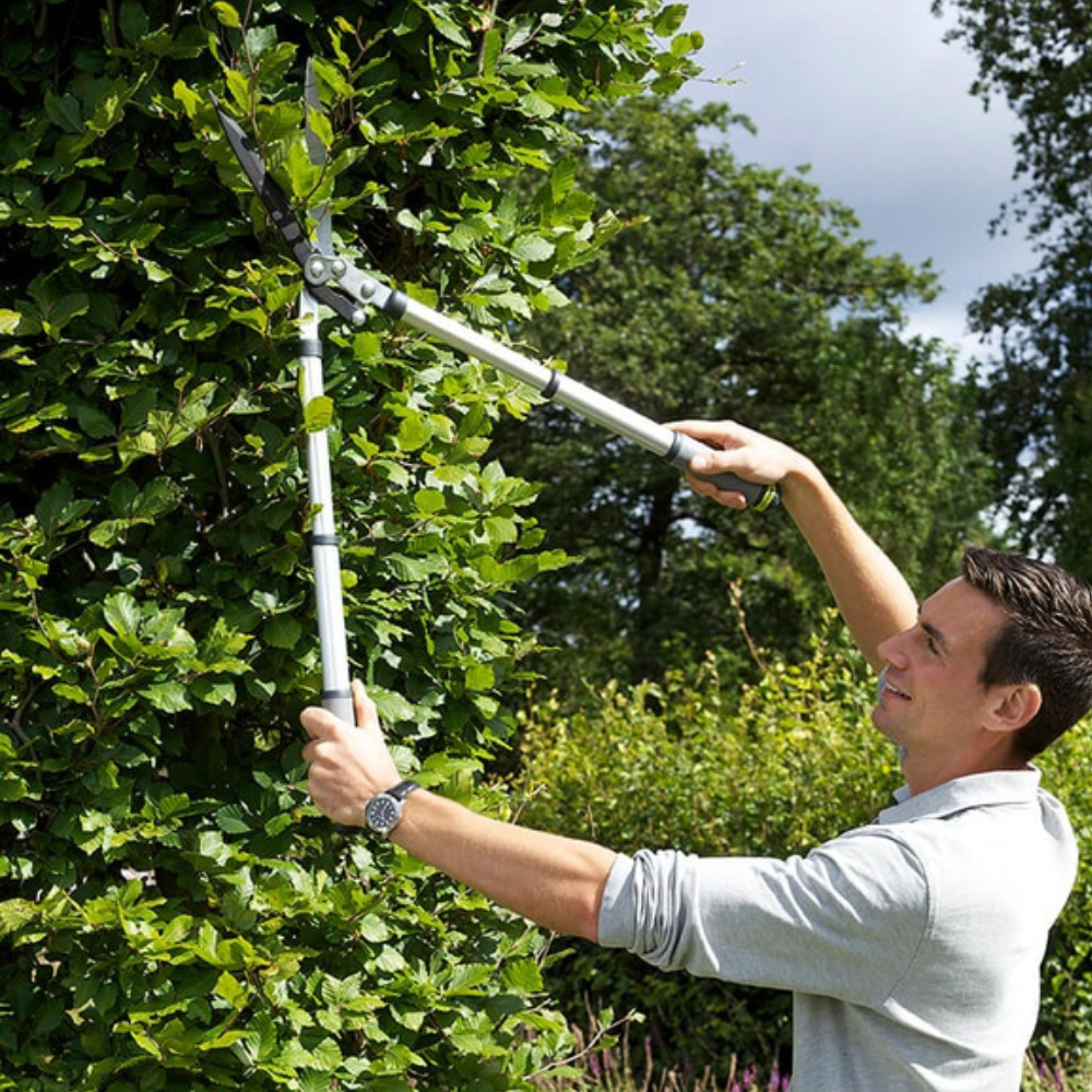 Load image into Gallery viewer, BURGON & BALL Telescopic Wavy Edged Garden Hedge Shear