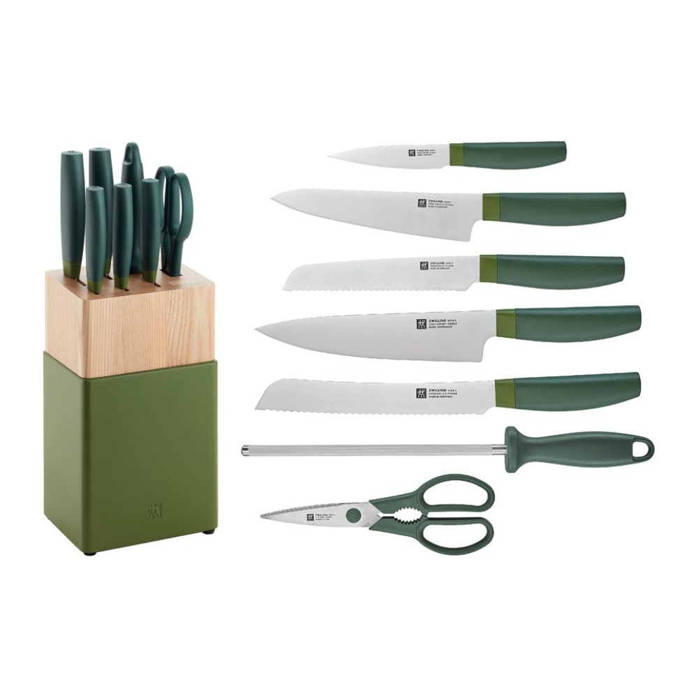 ZWILLING Now S Knife Block Set 8pc - Green