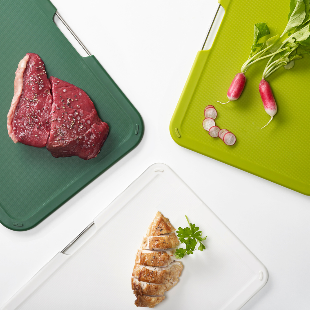 Load image into Gallery viewer, JOSEPH JOSEPH Nest Boards Chopping Board Set Large - Green 3pc **CLEARANCE**