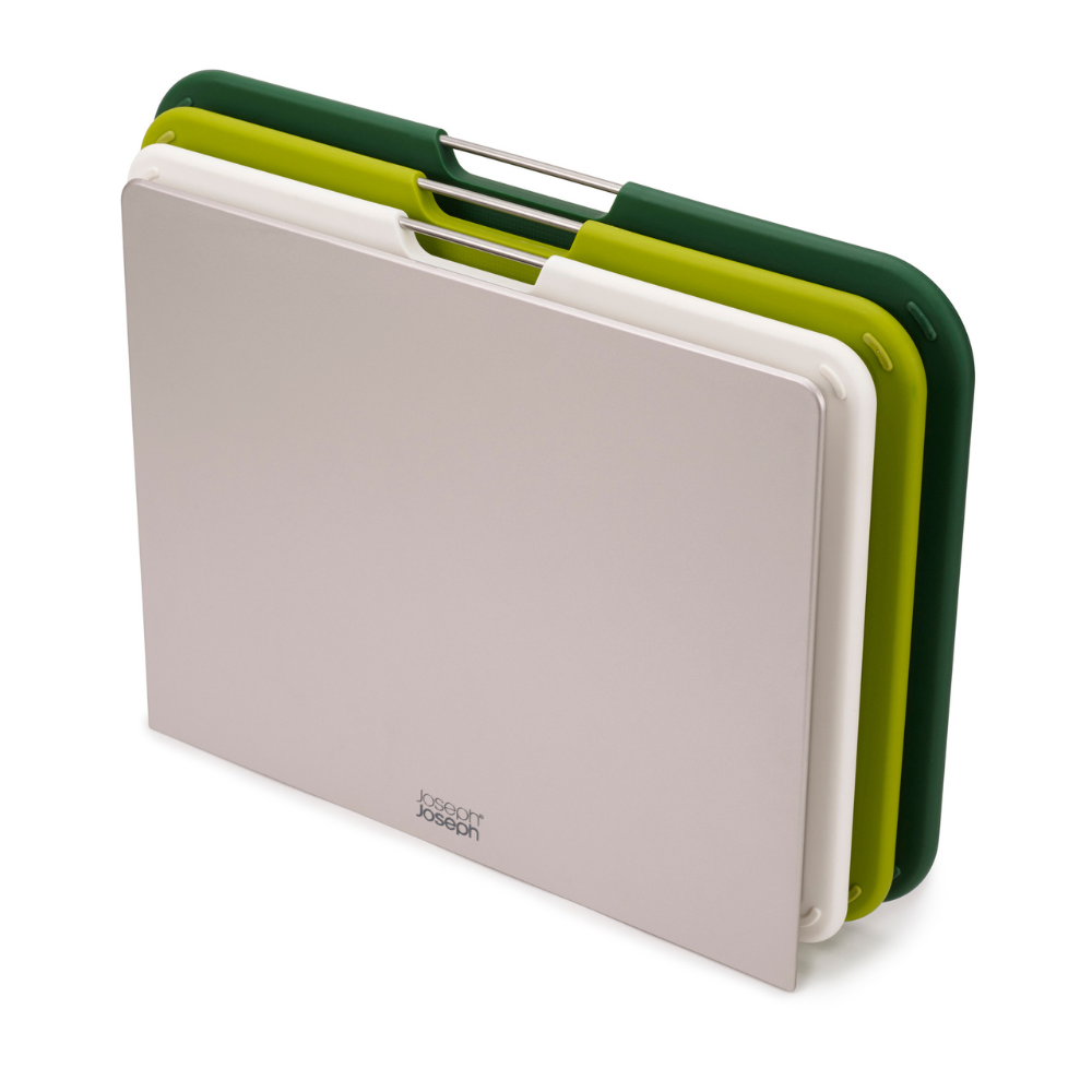 Load image into Gallery viewer, JOSEPH JOSEPH Nest Boards Chopping Board Set Large - Green 3pc **CLEARANCE**