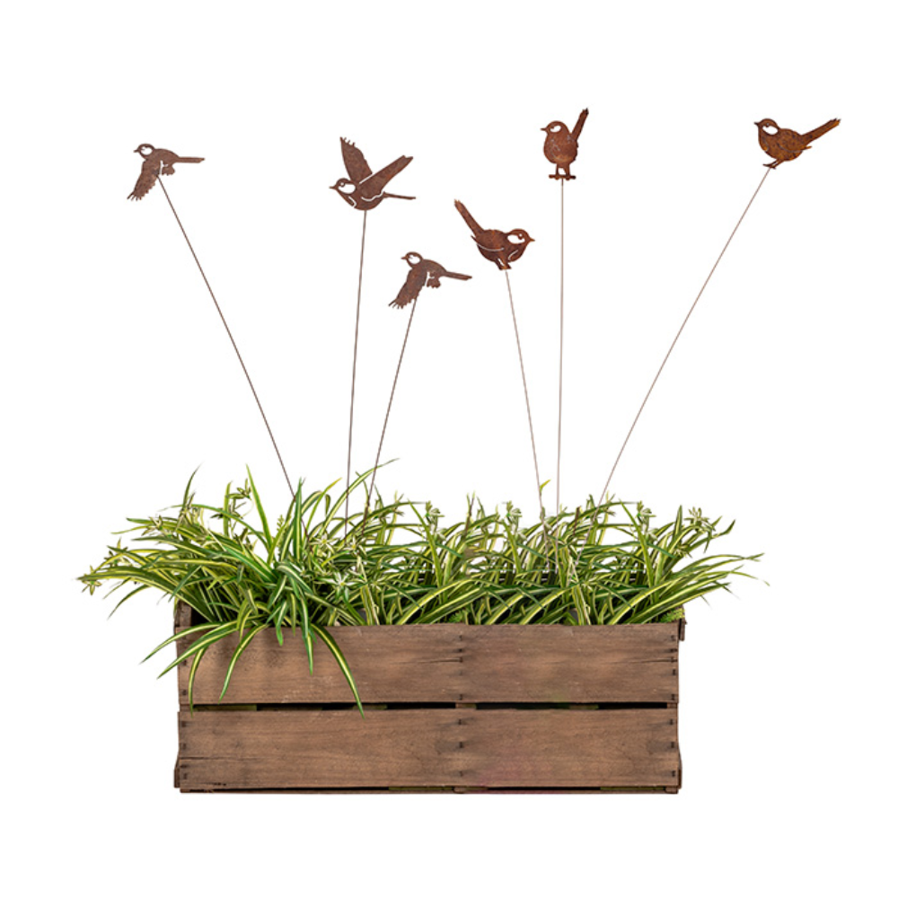 Load image into Gallery viewer, MARTHA'S VINEYARD Bird Spray Rust - Set of 2
