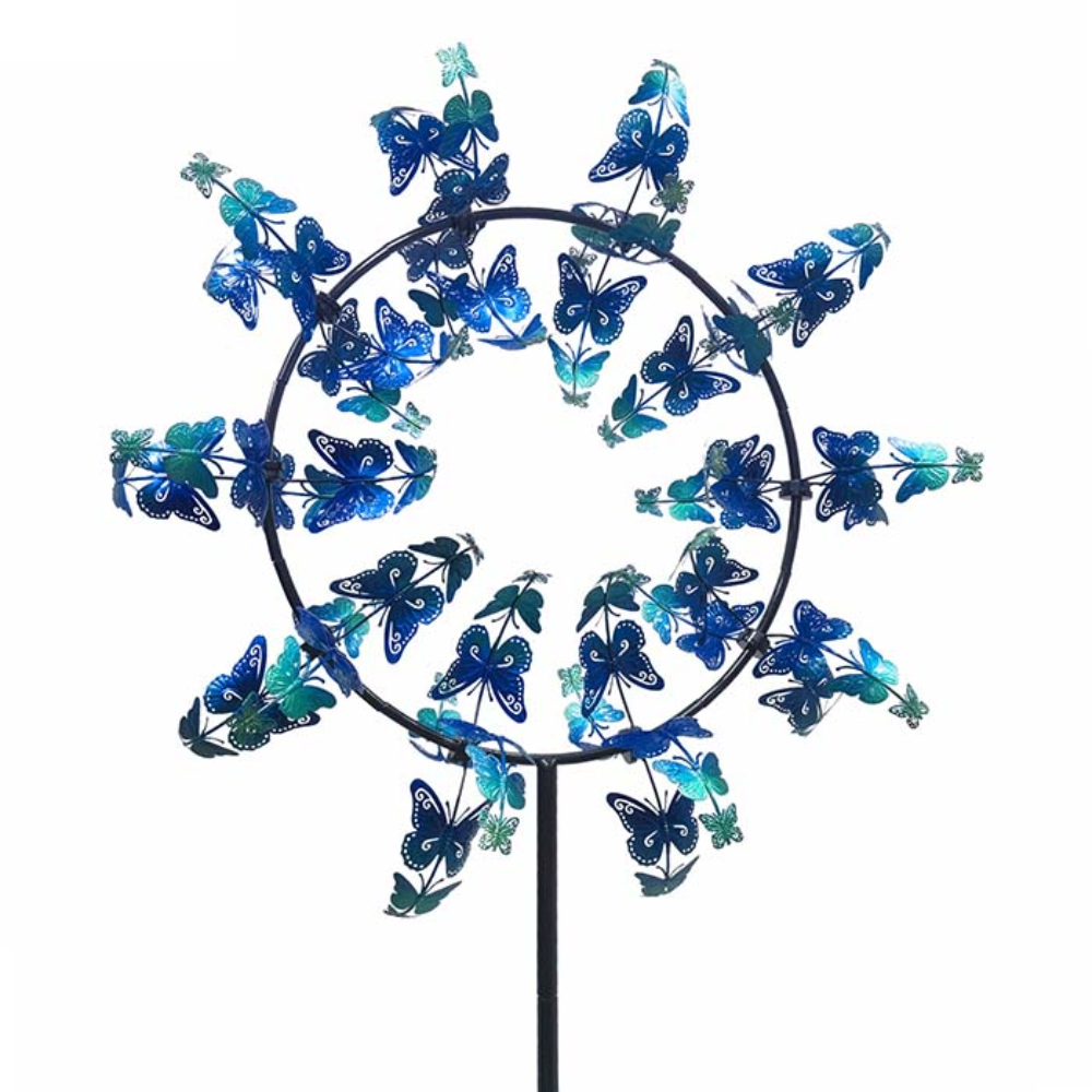 Load image into Gallery viewer, MARTHA'S VINEYARD Wind Spinner - Butterfly Blue Wave