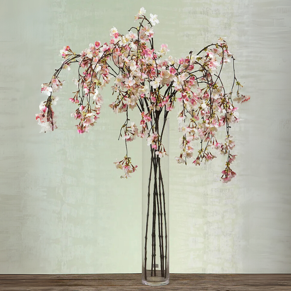 Load image into Gallery viewer, Martha's Vineyard Cherry Blossom Hanging Spray 1.3m Pink - Set of 12