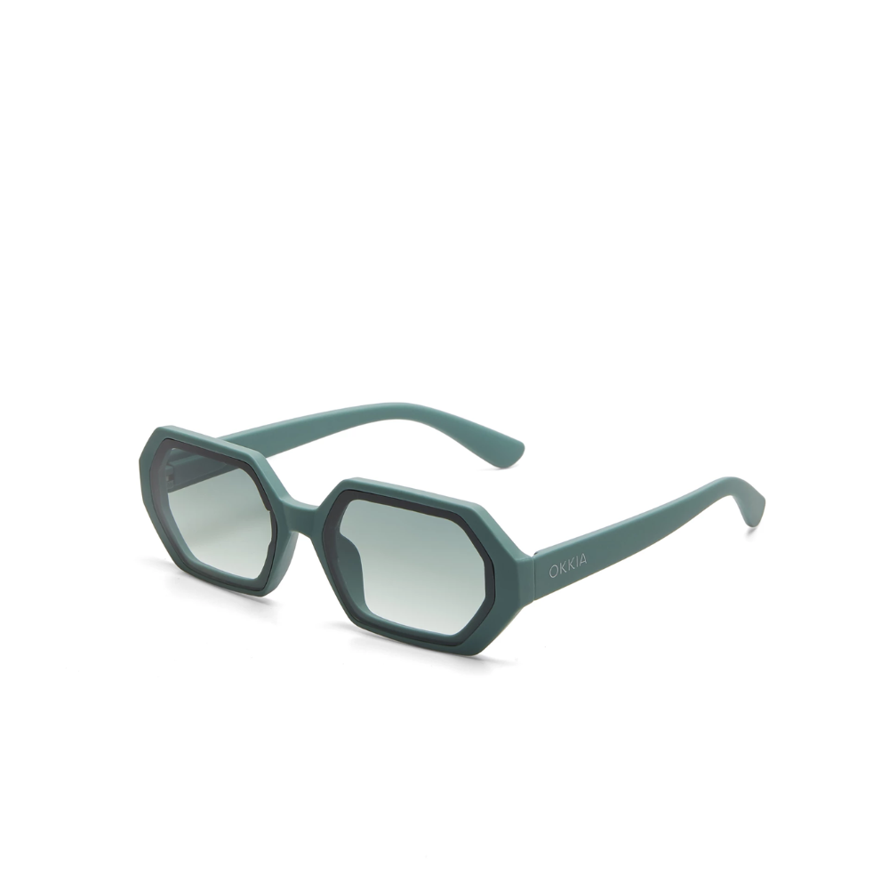 Load image into Gallery viewer, OKKIA Andrea Adult Sunglasses - Green Sage