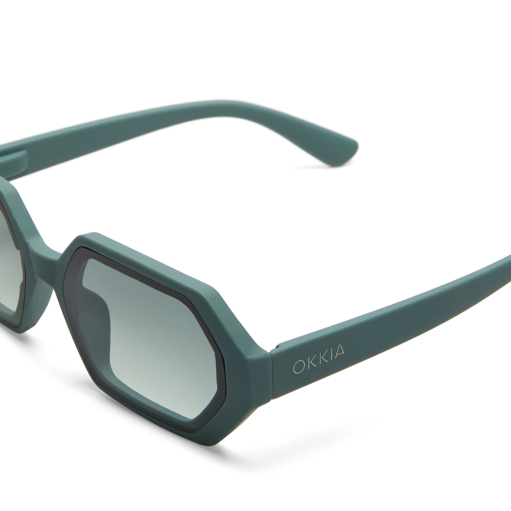 Load image into Gallery viewer, OKKIA Andrea Adult Sunglasses - Green Sage
