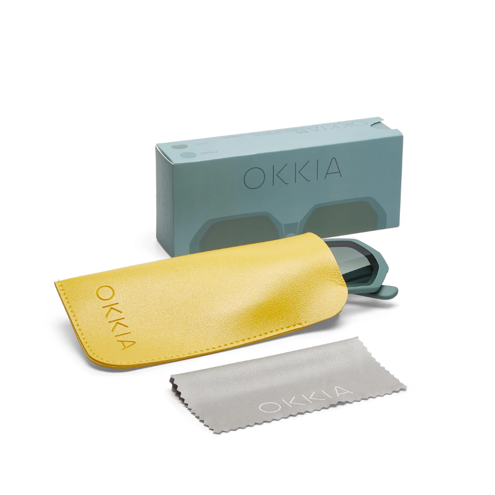 Load image into Gallery viewer, OKKIA Andrea Adult Sunglasses - Green Sage