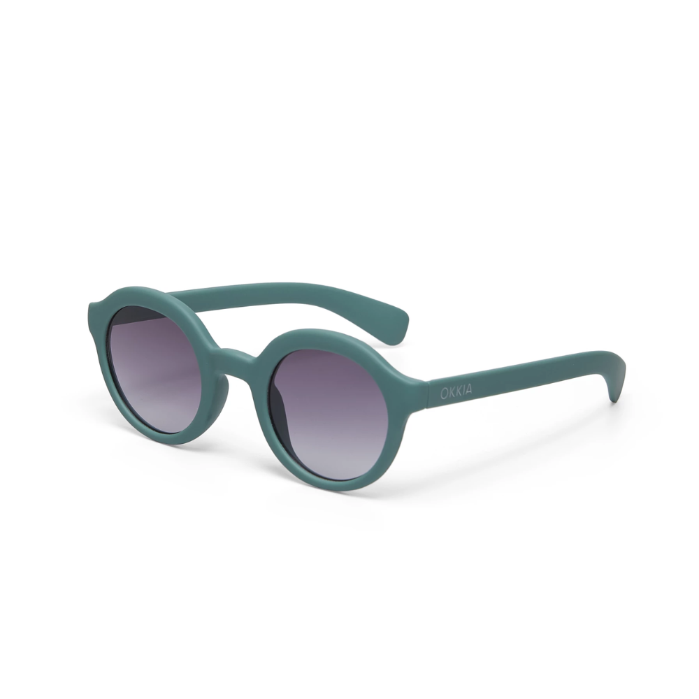 Load image into Gallery viewer, OKKIA Lauro Adult Sunglasses - Green Sage & Black Gradient Lens