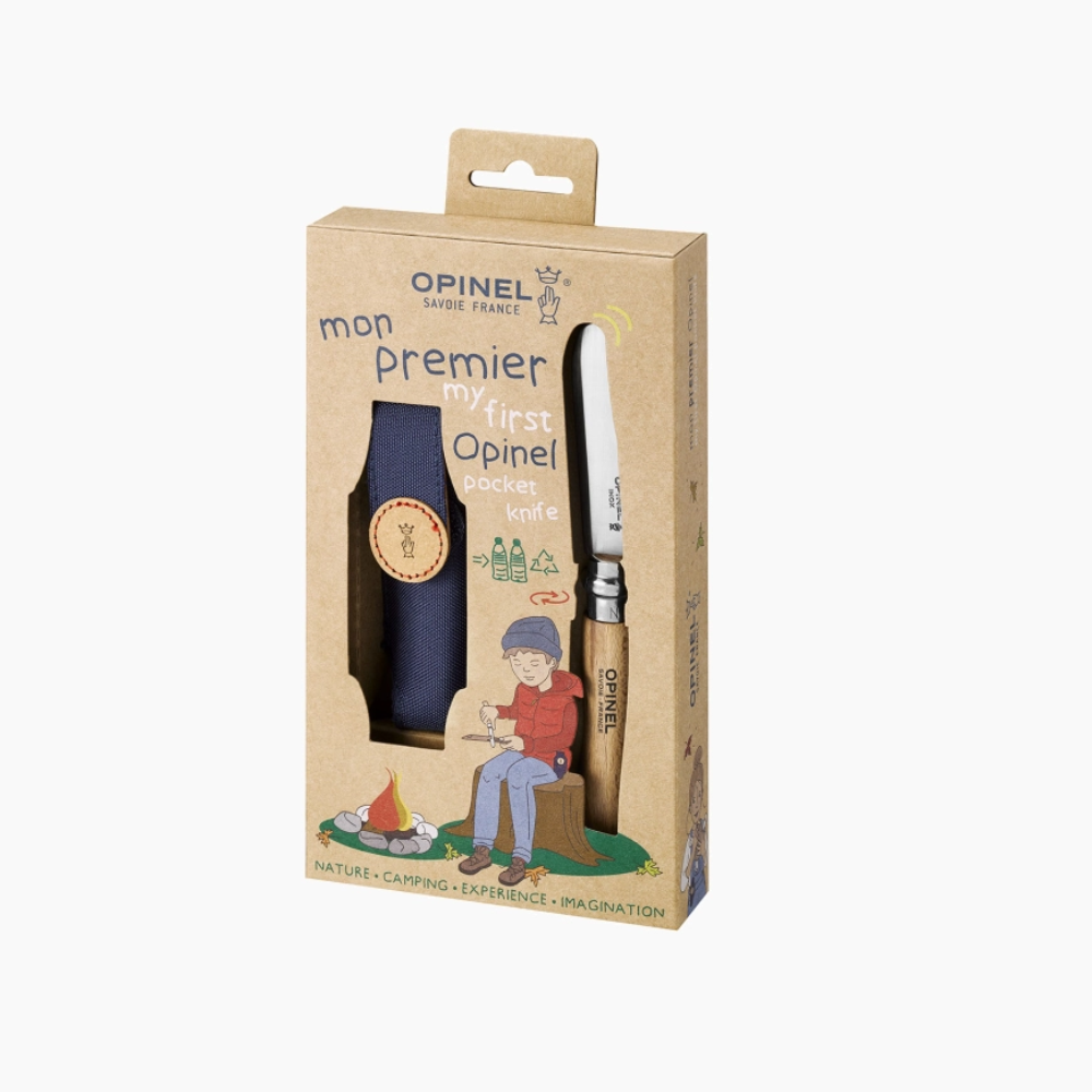 Load image into Gallery viewer, OPINEL N07 My First Opinel & Belt Holster - Natural