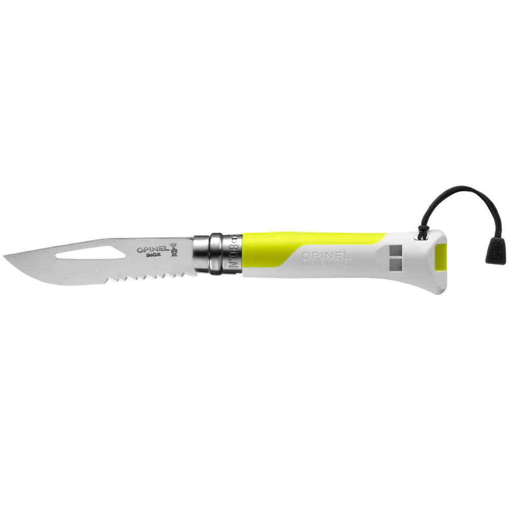 OPINEL N°08 Outdoor Fluro Folding Knife - Yellow