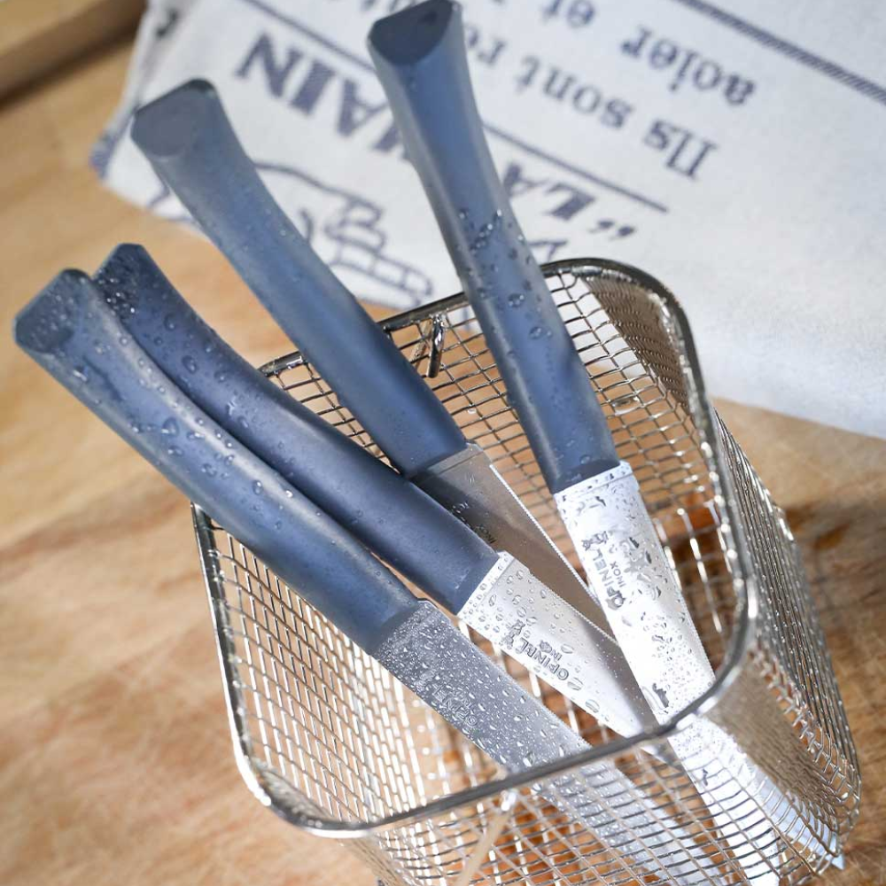 Load image into Gallery viewer, OPINEL N125 Bon Appetit Table Knife Set of 4 - Grey