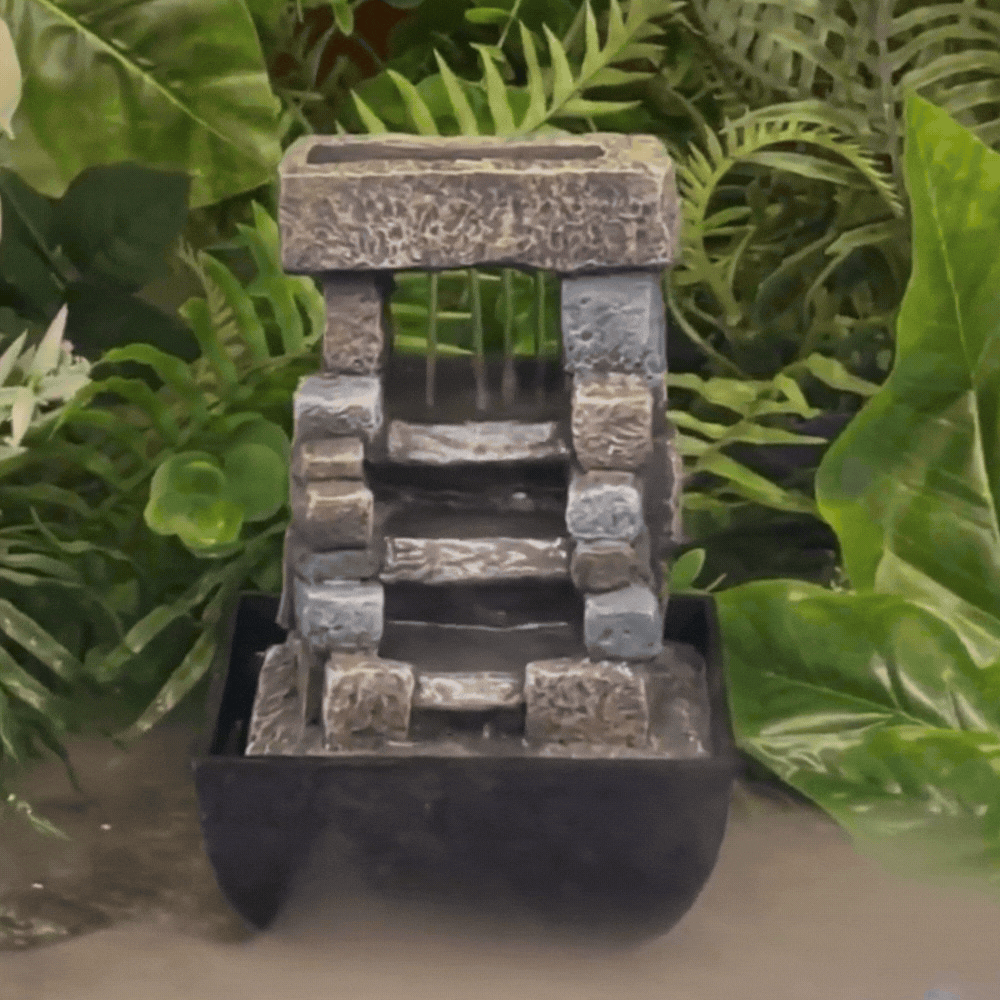 Load image into Gallery viewer, EWATER FEATURES Desktop Water Fountain Small - Raining Stair