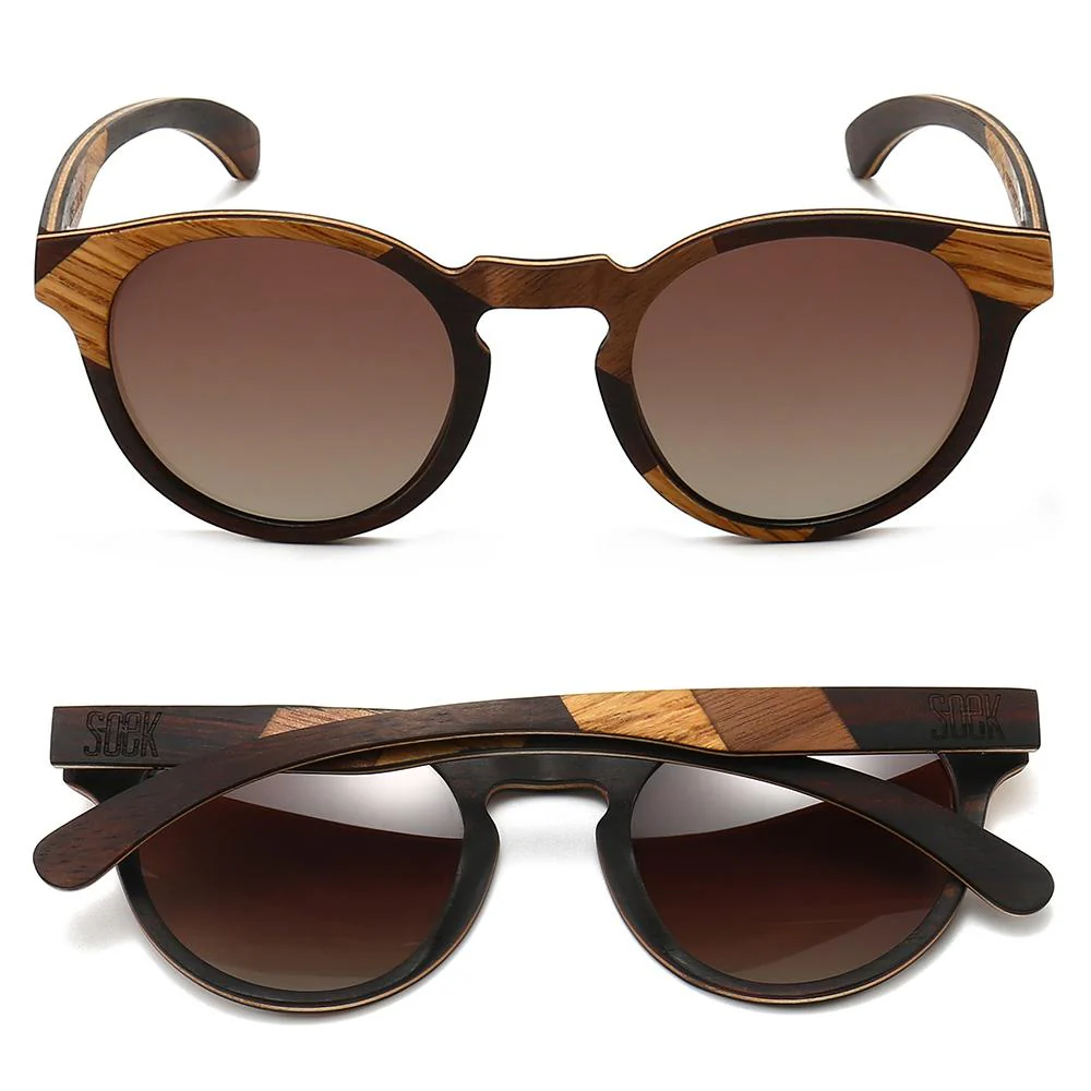 Load image into Gallery viewer, SOEK Adult Polarised Sunglasses - Drifter Maple & Ebony